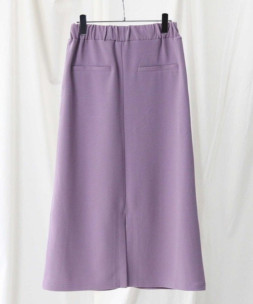 HONEYSUCKLE ROSE（ハニーサックルローズ）の「【HONEYSUCKLE ROSE】カットロングスカート（スカート・レディース・パープル/ダークグレー/カーキブラウン・M/L）」の11枚目の写真