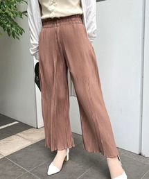 プリーツワイドパンツ