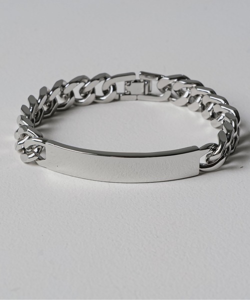 shiki tokyo(シキトウキョウ)の「ID CHAIN BRACELET / IDチェーンブレスレット(ブレスレット・メンズ・シルバー・FREE)」の9枚目の写真