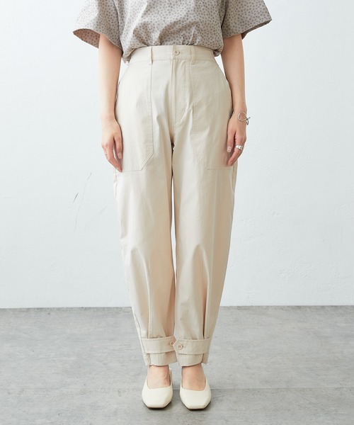 PUAL CE CIN（ピュアルセシン）の「裾アジャストベイカーパンツ（その他パンツ・レディース・オフホワイト/カーキ・FREE）」の11枚目の写真
