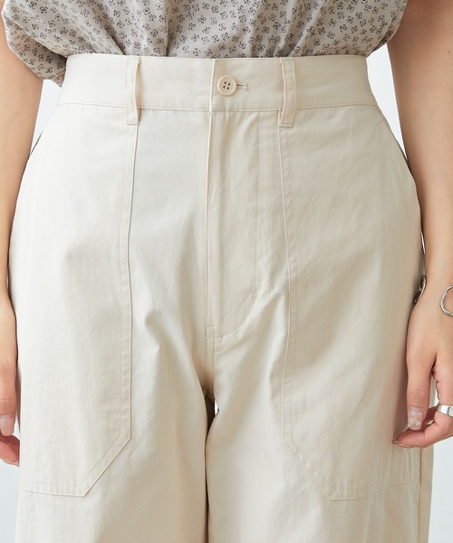 PUAL CE CIN（ピュアルセシン）の「裾アジャストベイカーパンツ（その他パンツ・レディース・オフホワイト/カーキ・FREE）」の14枚目の写真