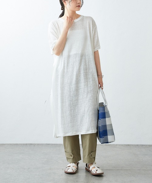 PUAL CE CIN（ピュアルセシン）の「裾アジャストベイカーパンツ（その他パンツ・レディース・オフホワイト/カーキ・FREE）」の9枚目の写真