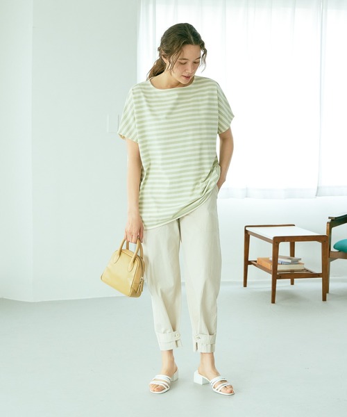 PUAL CE CIN（ピュアルセシン）の「裾アジャストベイカーパンツ（その他パンツ・レディース・オフホワイト/カーキ・FREE）」の18枚目の写真