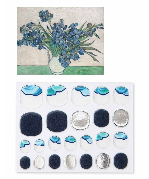 IEDIT（イディット）の「ＩＥＤＩＴ　ゴッホの色彩を指先で楽しむネイルシール（ネイルシール/ネイルチップ・レディース・ネイビー/イエロー/ブルー・ONE SIZE）」の4枚目の写真