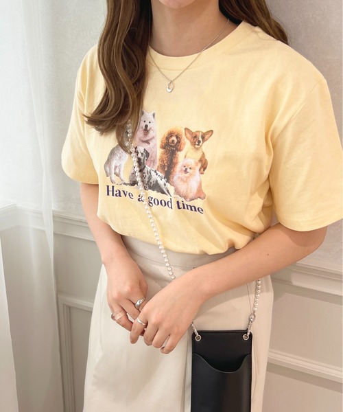 apres jour(アプレジュール)の「アソートアニマルT【ZOZOTOWN限定アイテム】(Tシャツ/カットソー・レディース・ライトピンク/ライトイエロー/アイボリー/オフホワイト・X-LARGE/フリー)」の3枚目の写真