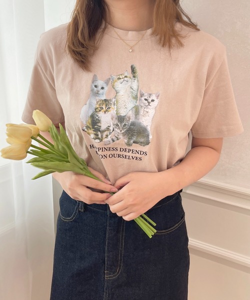 apres jour(アプレジュール)の「アソートアニマルT【ZOZOTOWN限定アイテム】(Tシャツ/カットソー・レディース・ライトピンク/ライトイエロー/アイボリー/オフホワイト・X-LARGE/フリー)」の4枚目の写真