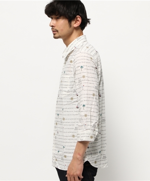 WEGO(ウィゴー)の「WEGO/フレンチリネン混パターン7分袖シャツ(シャツ/ブラウス・メンズ・その他1/その他2/その他3・LARGE/MEDIUM)」の9枚目の写真