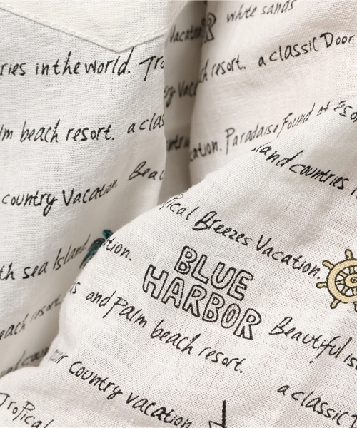 WEGO(ウィゴー)の「WEGO/フレンチリネン混パターン7分袖シャツ(シャツ/ブラウス・メンズ・その他1/その他2/その他3・LARGE/MEDIUM)」の6枚目の写真