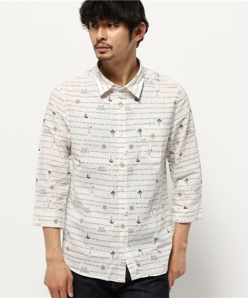 WEGO(ウィゴー)の「WEGO/フレンチリネン混パターン7分袖シャツ(シャツ/ブラウス・メンズ・その他1/その他2/その他3・LARGE/MEDIUM)」の15枚目の写真