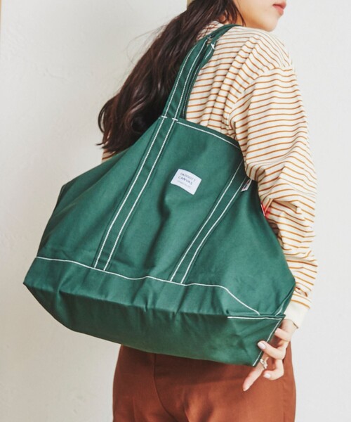 PARROTT CANVAS(パロットキャンバス)の「PARROTT CANVAS(パロットキャンバス)別注トートバッグFW(トートバッグ・レディース・ナチュラル/ダークグリーン/ワインレッド/オレンジ・FREE)」の7枚目の写真