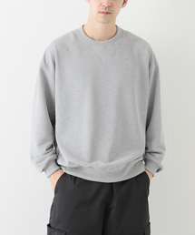 【PSEUDOS / シュードス】PLAIN CREW NECK SWEATSHIRT LS