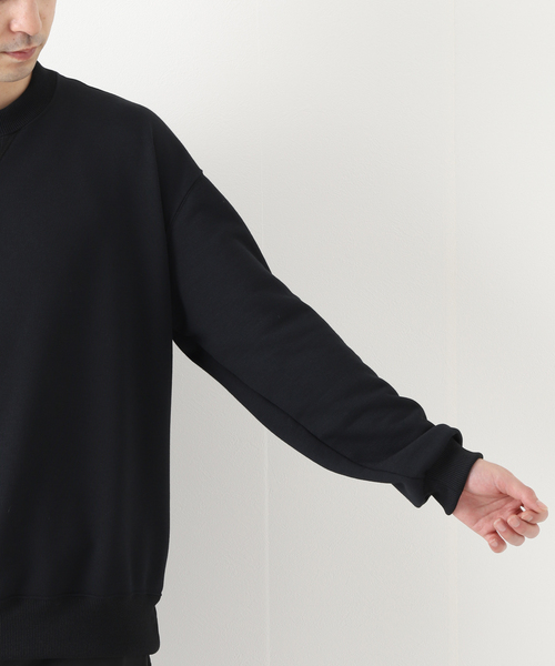 WISM（ウィズム）の「【PSEUDOS / シュードス】PLAIN CREW NECK SWEATSHIRT LS（スウェット・メンズ・ブラック/チャコールグレー・MEDIUM/SMALL）」の9枚目の写真