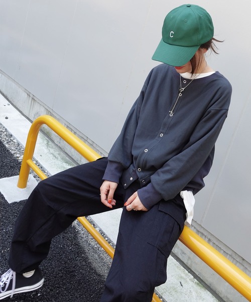 CORNERS（コーナーズ）の「カレッジロゴプリント2wayスウェットカーディガン（スウェット・レディース・オートミール/ベージュ系その他/スミクロ・FREE）」の11枚目の写真