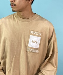 RVCA/ルーカ ビッグシルエット バンダナ柄ロゴロンT/ペイズリー ワッペン ロングスリーブTEE BC042-065