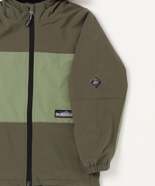 KRIFF MAYER Kid's Collection（クリフメイヤーキッズコレクション）の「マウンテンパーカー ジャケット アウトドア キャンプ フリース (アクティブフードJK)（ナイロンジャケット・キッズ・オレンジ/カラフル/チャコール/ベージュ/オリーブ・130/150/170/120/140/160）」の20枚目の写真