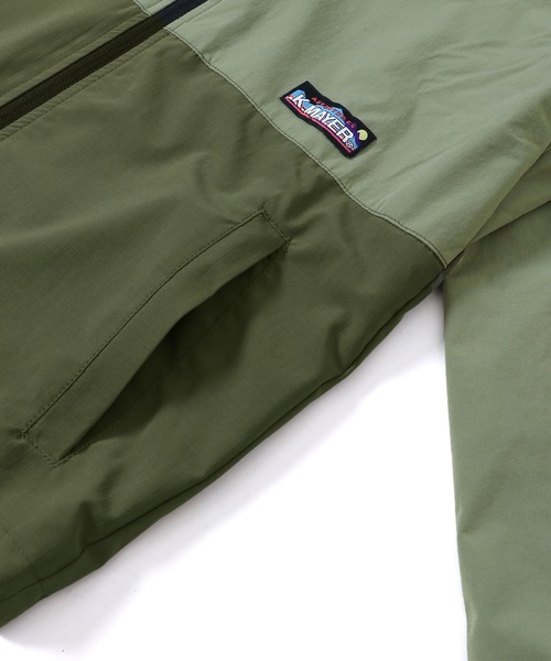 KRIFF MAYER Kid's Collection（クリフメイヤーキッズコレクション）の「マウンテンパーカー ジャケット アウトドア キャンプ フリース (アクティブフードJK)（ナイロンジャケット・キッズ・オレンジ/カラフル/チャコール/ベージュ/オリーブ・130/150/170/120/140/160）」の14枚目の写真