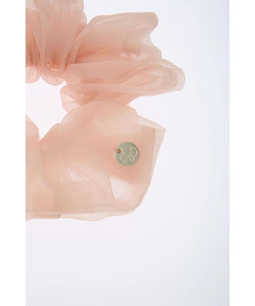 SLURR（スラ―）の「オーガンジーシュシュ&ヘアカフセット（シュシュ・レディース・ピンク/アイボリー/グレイッシュベージュ・FREE）」の10枚目の写真