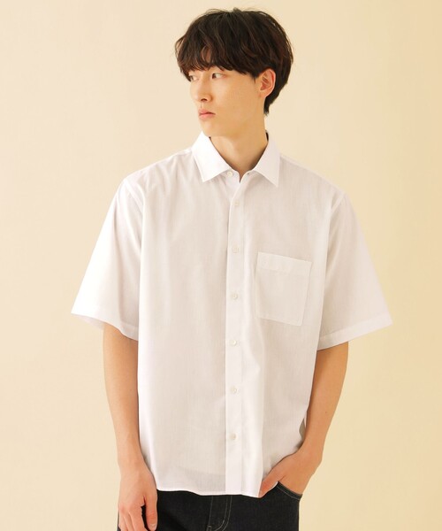 クールマックスコットンリネンハーフスリーブシャツ