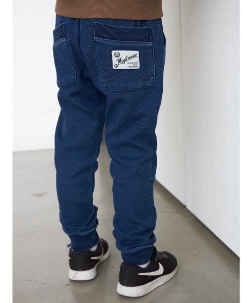 MAKE YOUR DAY（メイクユアデイ）の「裏シャギージョガーパンツ■80～140cm（スウェットパンツ・キッズ・ネイビー/ブラウン/ブルー/グレー・80/90/100/110/120/130/140）」の16枚目の写真