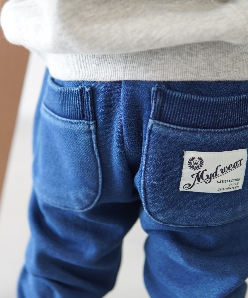 MAKE YOUR DAY（メイクユアデイ）の「裏シャギージョガーパンツ■80～140cm（スウェットパンツ・キッズ・ネイビー/ブラウン/ブルー/グレー・80/90/100/110/120/130/140）」の6枚目の写真