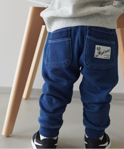 MAKE YOUR DAY（メイクユアデイ）の「裏シャギージョガーパンツ■80～140cm（スウェットパンツ・キッズ・ネイビー/ブラウン/ブルー/グレー・80/90/100/110/120/130/140）」の7枚目の写真