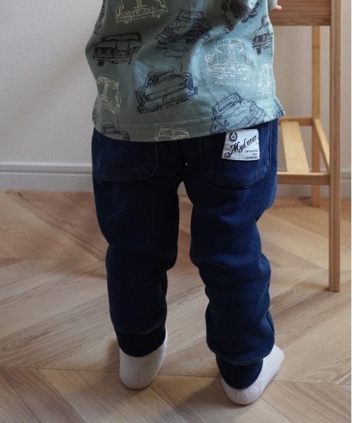 MAKE YOUR DAY（メイクユアデイ）の「裏シャギージョガーパンツ■80～140cm（スウェットパンツ・キッズ・ネイビー/ブラウン/ブルー/グレー・80/90/100/110/120/130/140）」の9枚目の写真