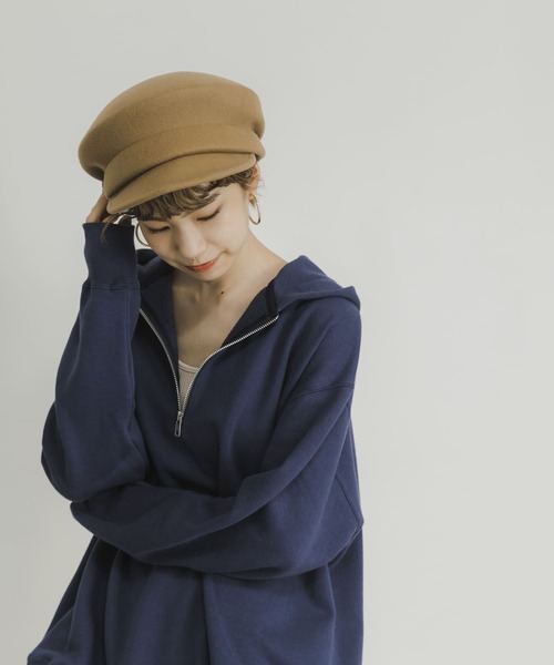 URBAN RESEARCH(アーバンリサーチ)の「フェルトキャスケット(キャスケット・レディース・ブラック/ダークブラウン/ベージュ・-)」の7枚目の写真