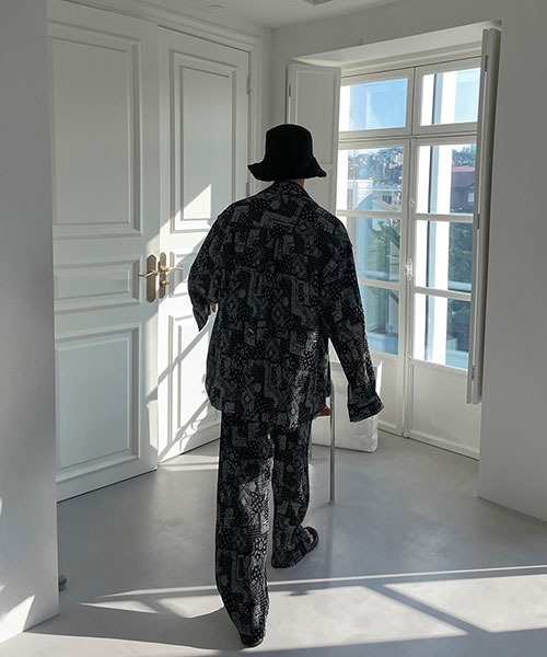 ASCLO（エジュクロ）の「ASCLO  Ash Paisley Pants（その他パンツ・メンズ・ブラック・FREE）」の9枚目の写真