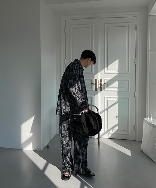 ASCLO（エジュクロ）の「ASCLO  Ash Paisley Pants（その他パンツ・メンズ・ブラック・FREE）」の8枚目の写真