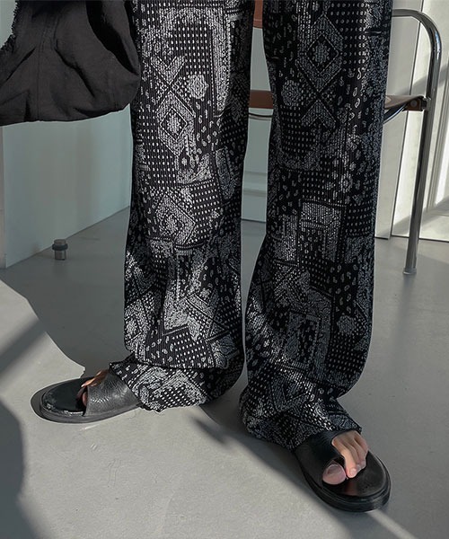 ASCLO（エジュクロ）の「ASCLO  Ash Paisley Pants（その他パンツ・メンズ・ブラック・FREE）」の10枚目の写真