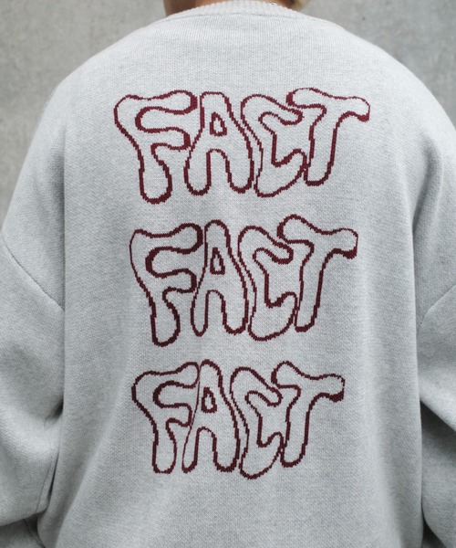 WHO'S WHO gallery（フーズフーギャラリー）の「COOPER FACTスカルスケートニット（ニット/セーター・メンズ・アッシュグレー/ブラック/チャコール・FREE）」の14枚目の写真