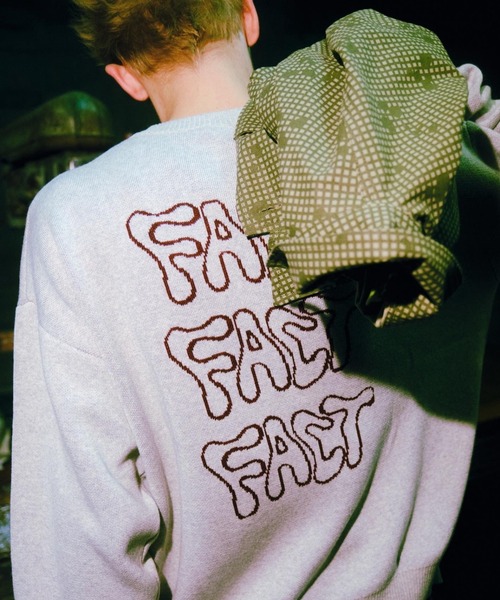 WHO'S WHO gallery（フーズフーギャラリー）の「COOPER FACTスカルスケートニット（ニット/セーター・メンズ・アッシュグレー/ブラック/チャコール・FREE）」の21枚目の写真