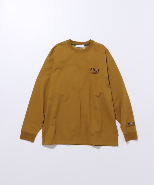 FIDELITY（フィデリティ）の「N/C EMBROIDERY L/S T-SHIRT / ワンポイント 刺繍 ロンT（Tシャツ/カットソー・メンズ・ダークグリーン/マスタード/オフホワイト/チャコール・MEDIUM/LARGE）」の17枚目の写真