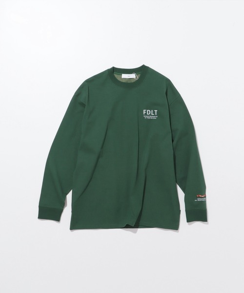 FIDELITY（フィデリティ）の「N/C EMBROIDERY L/S T-SHIRT / ワンポイント 刺繍 ロンT（Tシャツ/カットソー・メンズ・ダークグリーン/マスタード/オフホワイト/チャコール・MEDIUM/LARGE）」の18枚目の写真
