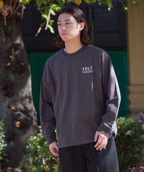 FIDELITY（フィデリティ）の「N/C EMBROIDERY L/S T-SHIRT / ワンポイント 刺繍 ロンT（Tシャツ/カットソー・メンズ・ダークグリーン/マスタード/オフホワイト/チャコール・MEDIUM/LARGE）」の16枚目の写真