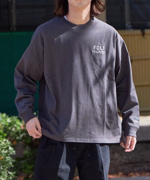 FIDELITY（フィデリティ）の「N/C EMBROIDERY L/S T-SHIRT / ワンポイント 刺繍 ロンT（Tシャツ/カットソー・メンズ・ダークグリーン/マスタード/オフホワイト/チャコール・MEDIUM/LARGE）」の14枚目の写真