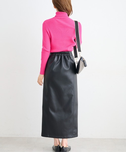 FREE'S MART(フリーズマート)の「【Sシリーズ対応】◆合皮フロントスリットナロースカート(スカート・レディース・ホワイト/カーキ/ブラック・MEDIUM/SMALL/X-SMALL)」の18枚目の写真