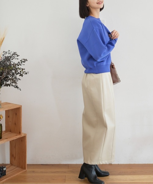 FREE'S MART(フリーズマート)の「【Sシリーズ対応】◆合皮フロントスリットナロースカート(スカート・レディース・ホワイト/カーキ/ブラック・MEDIUM/SMALL/X-SMALL)」の5枚目の写真