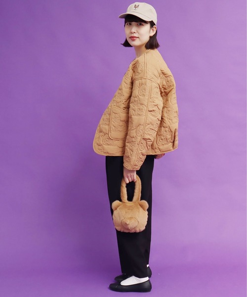 didizizi（ディディジジ）の「キツネ刺繍キャップ（キャップ・レディース・ブラック/ベージュ/パープル・FREE）」の20枚目の写真