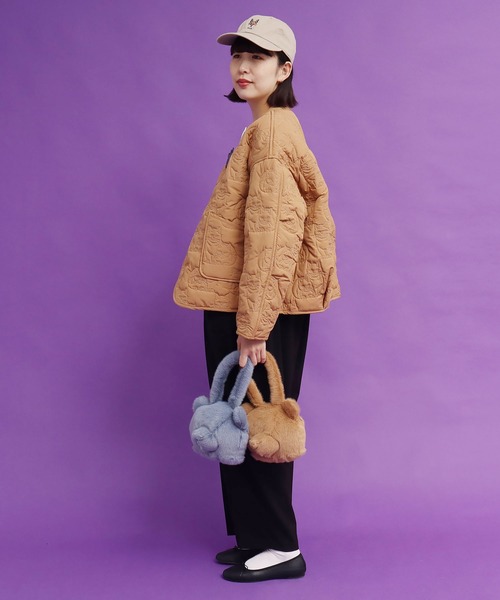 didizizi（ディディジジ）の「キツネ刺繍キャップ（キャップ・レディース・ブラック/ベージュ/パープル・FREE）」の21枚目の写真