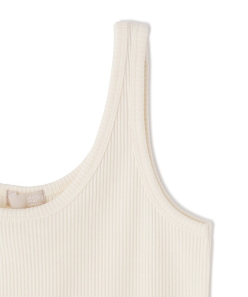 FREE'S MART（フリーズマート）の「テレコタンクトップ（タンクトップ・レディース・ホワイト/ブラック/ブラウン・FREE）」の10枚目の写真