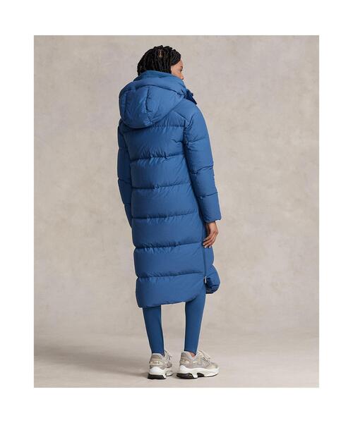 POLO RALPH LAUREN(ポロ ラルフ ローレン)の「ウォーターレジスタント ダウン フーデッド コート(ダウンジャケット/コート・レディース・ブルー・S/M/L/XS)」の3枚目の写真