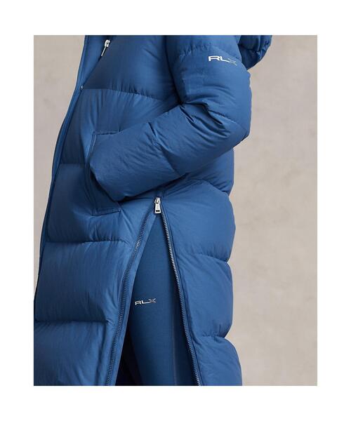 POLO RALPH LAUREN(ポロ ラルフ ローレン)の「ウォーターレジスタント ダウン フーデッド コート(ダウンジャケット/コート・レディース・ブルー・S/M/L/XS)」の4枚目の写真