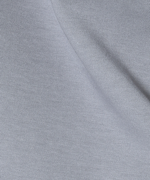 ABAHOUSE GRAY(アバハウスグレイ)の「シルキー モックネック 長袖 Tシャツ(Tシャツ/カットソー・メンズ・ホワイト/ブラック/モカ/グレイッシュベージュ/グレイッシュブルー・46/48)」の7枚目の写真