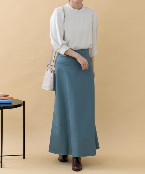 Paradise Picnic(パラダイスピクニック)の「ツイルスタンドカラーブラウス(シャツ/ブラウス・レディース・ブルー/グレー/グレイッシュベージュ・FREE)」の22枚目の写真