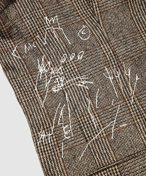 ETUDES(エチュード)の「PLANE RESPO CHECK BLACK BROWN(テーラードジャケット・メンズ・ブラウン・46/48)」の5枚目の写真