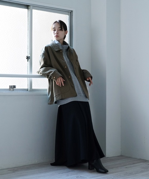 U.S. POLO ASSN.（ユーエスポロアッスン）の「U.S. POLO ASSN. / ユーエスポロアッスン 別注 コラボ  コットン ワーク カバーオール（カバーオール・メンズ・カーキ/ブラック/チャコールグレー/ベージュ・LARGE/MEDIUM）」の14枚目の写真