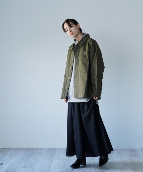 U.S. POLO ASSN.（ユーエスポロアッスン）の「U.S. POLO ASSN. / ユーエスポロアッスン 別注 コラボ  コットン ワーク カバーオール（カバーオール・メンズ・カーキ/ブラック/チャコールグレー/ベージュ・LARGE/MEDIUM）」の17枚目の写真