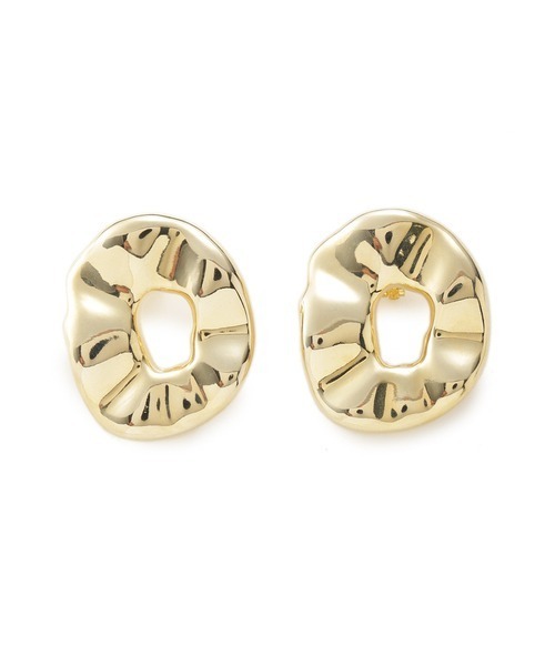 LILY BROWN(リリーブラウン)の「テクスチャーモチーフイヤリング(イヤリング・レディース・B/A/C・FREE)」の1枚目の写真