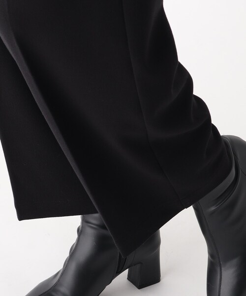 OPAQUE.CLIP（オペークドットクリップ）の「◆ジョーゼット ワイドストレートパンツ（その他パンツ・レディース・グリーン/ライトグレー/ブラック・40/38/42/36）」の6枚目の写真